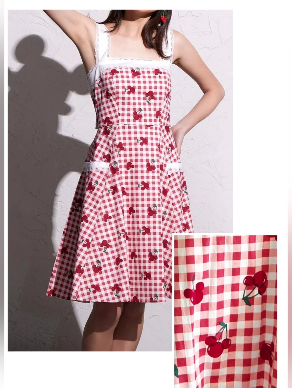 Disney Mickey Cherry Gingham Retro Dress | NWT Her Universe
